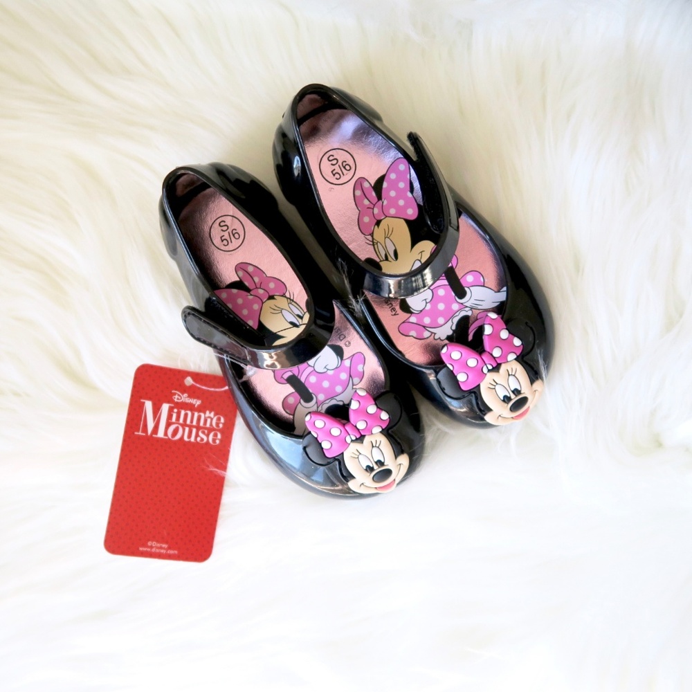 Disney Minnie Mouse Jelly Mary Jane Girls Shoes - Picture 6 of 8